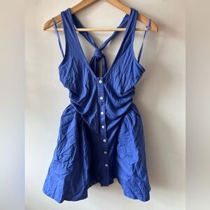 Celandine Anthropologie Blue Dress Size S NWT